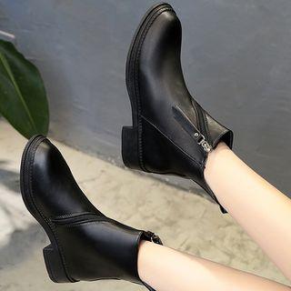 Low Heel Short Boots