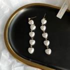 Heart Fringe Earring / Clip-on Earring