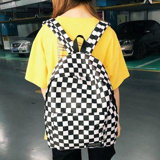 Checker Backpack Black - One Size