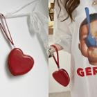 Heart-shape Wristlet Clutch Red - One Size