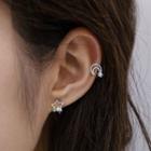 Rhinestone Moon / Star Cuff Earring