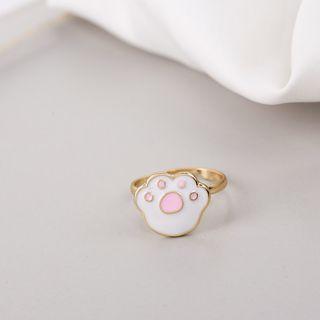 Alloy Cat Paw Ring Gold - One Size