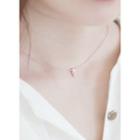 Rhinestone Faux-pearl Chain Necklace