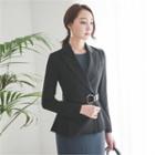 A-line Blazer With Belt