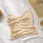 Lace Shirred Camisole Top