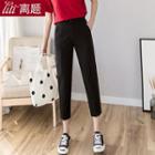 Cropped Chiffon Dress Pants