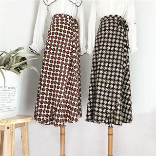 Irregular Floral Skirt