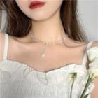 Faux Pearl Necklace 1 Pc - Necklace - Transparent - One Size