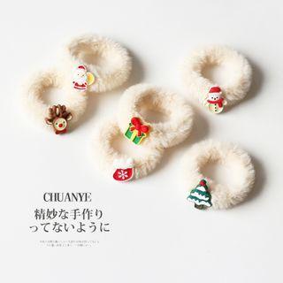 Christmas Fluffy Hair Tie (various Designs)