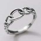 Layered Sterling Silver Ring S925 Silver - Ring - Silver - One Size