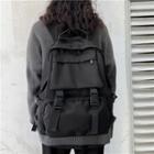Pocket Detail Lightweight Backpack Black - One Size