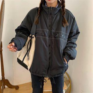 Baseball Zip Jacket Black - One Size