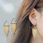 Fringed Triangle Earrings
