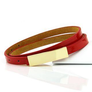 Patent Faux Leather Belt