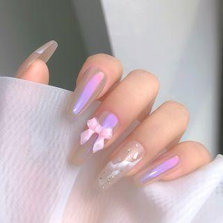 Set Of 10 : Bow Nail Art Decoration