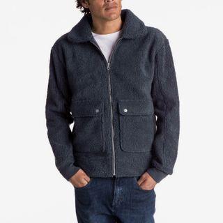 Long Sleeve Furry Zip-up Jacket