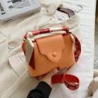Argyle Stitched Top Handle Crossbody Bag