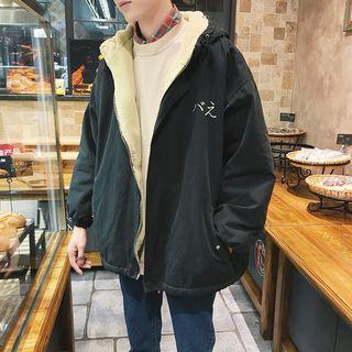 Japanese Lettering Hooded Jacket