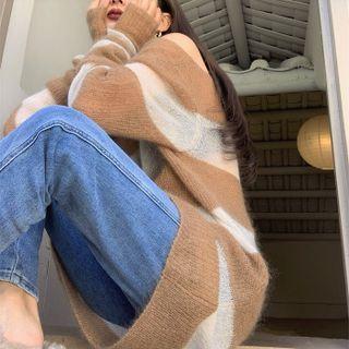 Striped Light Sweater Khaki - One Size