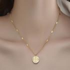 Wedding Chinese Characters Pendant Sterling Silver Necklace Gold - One Size