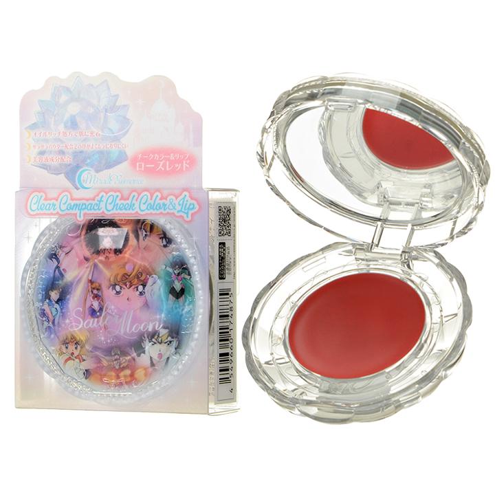 Creer Beaute - Sailor Moon Miracle Romance Clear Compact Cheek Color & Lip (rose Red) 1 Pc