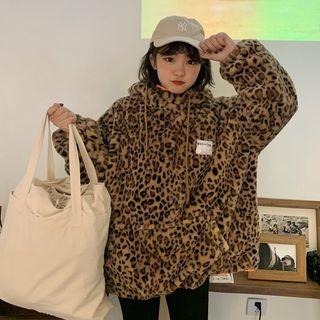 Leopard Hoodie As Shown In Figure - One Size