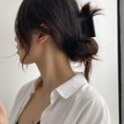 Frosted Plain Hair Clip As Shown In Figure - One Size