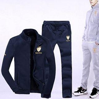 Set: Applique Zip Jacket + Sweatpants