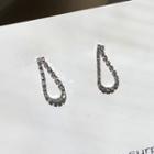Rhinestone Drop Earring 1 Pair - Stud Earrings - One Size