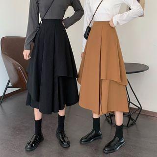 Irregular High-waist A-line Skirt