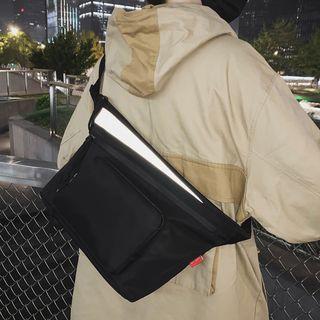 Paneled Nylon Sling Bag