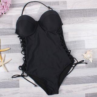Laced Halter Swimsuit