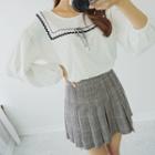 Glen-plaid Mini Pleat Skirt