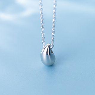 925 Sterling Silver Drop Pendant Necklace 925 Sterling Silver Drop Pendant Necklace - One Size