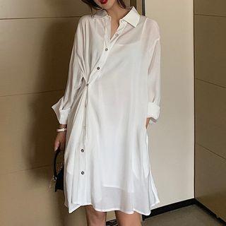 Set: Asymmetric Shirtdress + Slipdress