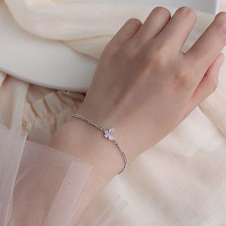925 Sterling Silver Bracelet Butterfly Bracelet - One Size