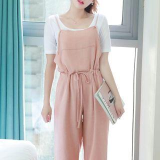 Vivid Square-neck Slim T-shirt