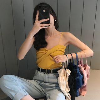 Spaghetti Strap Knot Front Top