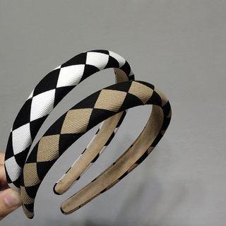 Check Fabric Headband