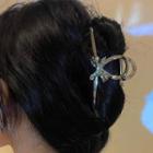 Bow Alloy Hair Clamp 2357a - Silver - One Size