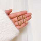Alloy Chained Dangle Earring 1 Pair - Stud Earrings - Gold - One Size