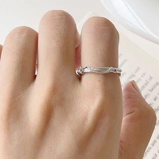 Twist Open Ring K810 - Ring - Silver - One Size