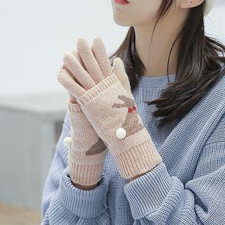 Rabbit Knit Gloves