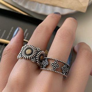 Floral Wide Ring (various Designs)