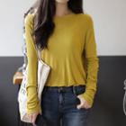 Colored Long-sleeve Top