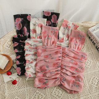 Ruched Skinny Crop Top