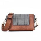 Plaid Panel Cross Bag