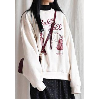 Drop-shoulder Illustration Sweatshirt