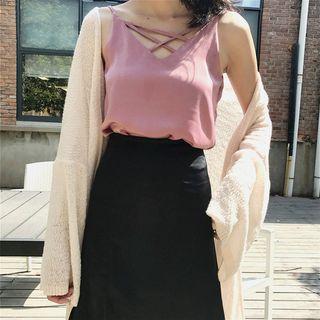 Plain Cutout Camisole Top