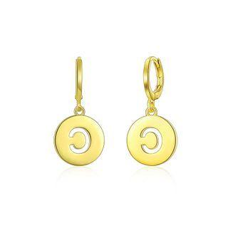 Simple Golden Letter C Earrings Golden - One Size